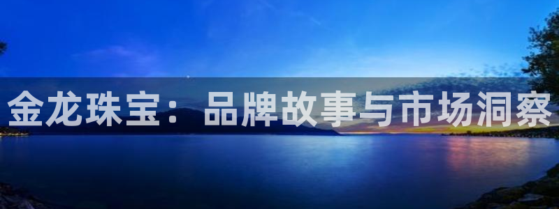 新航娱乐公司艺人招聘：金龙珠宝：品牌故事与市场洞察