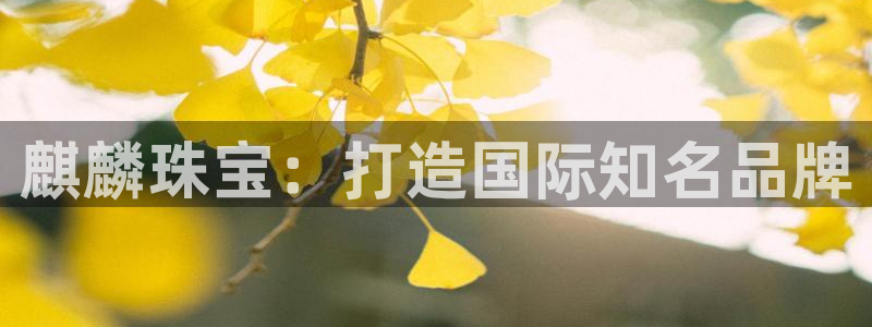 新航娱乐有限公司地址：麒麟珠宝：打造国际知名品牌