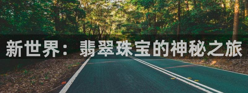 新航娱乐主管：新世界：翡翠珠宝的神秘之旅